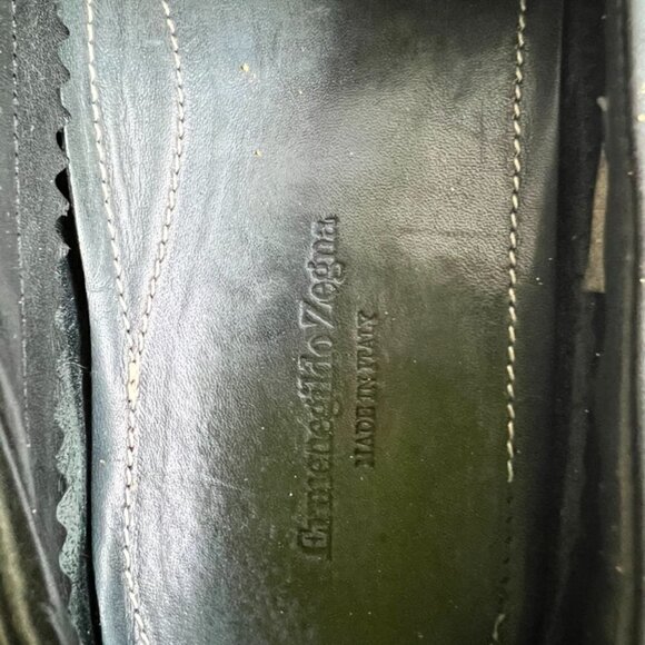 Ermenegildo Zegna black leather casual shoes size 10 main image 7
